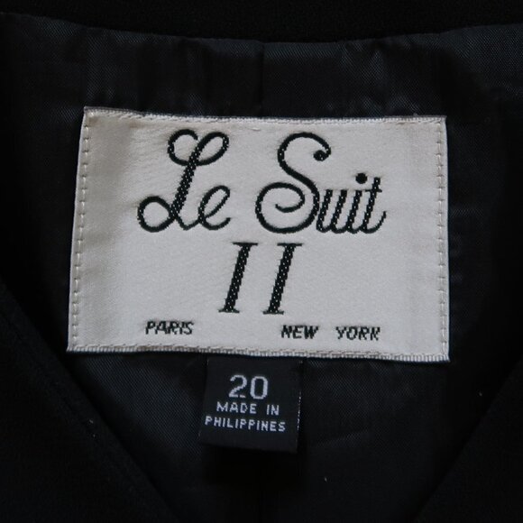 Le Suit Black Short Sleeve Blazer - Picture 5 of 8